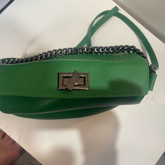 Green Italian Designer Purse (Viola Castellani) - Picture 2 of 7